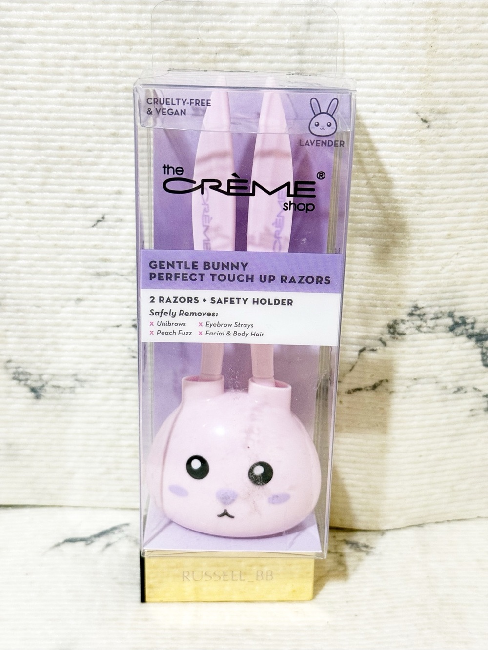 The Creme Shop Lavender Gentle Bunny Perfect Touch Up Razors (2 Razors)